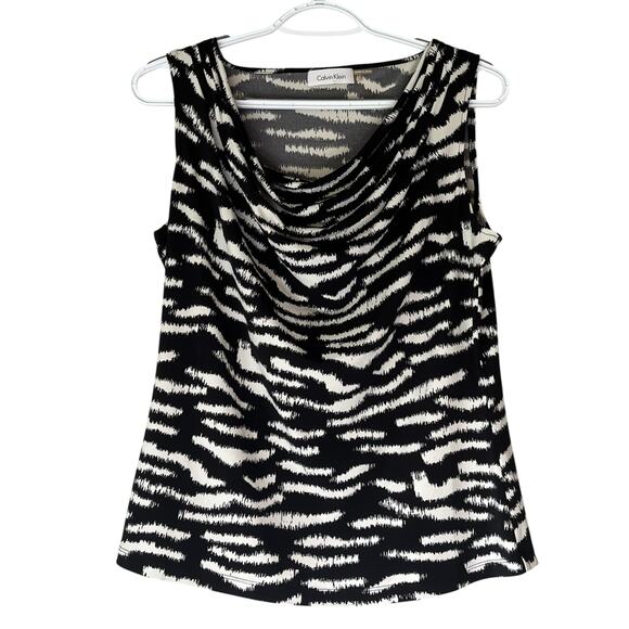 Calvin Klein Black & White Tank Top Size Large - Picture 1 of 11